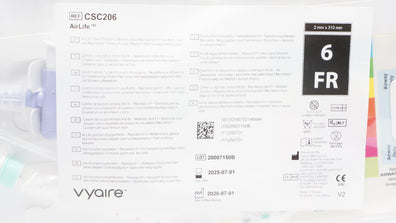 Vyaire CSC206 Airlife Closed Suction Cath., Neonatal 6Fr (x)